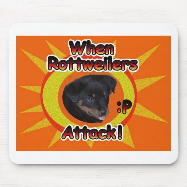Wenn Rottweilers Angriff: p Mousepad (Vorne)