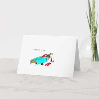 Wenn Sankt trinkt ("Ren") Feiertagskarte