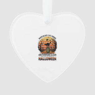 Wenn schwarze Katzen an Halloween Katze Grabstein Ornament