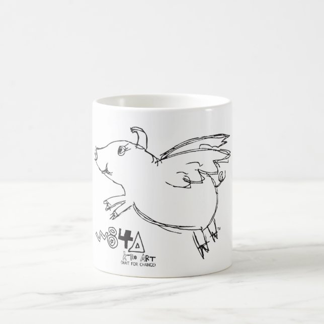 Wenn Schweine fliegen, geschehen Wunder glauben Tasse (Mittel)