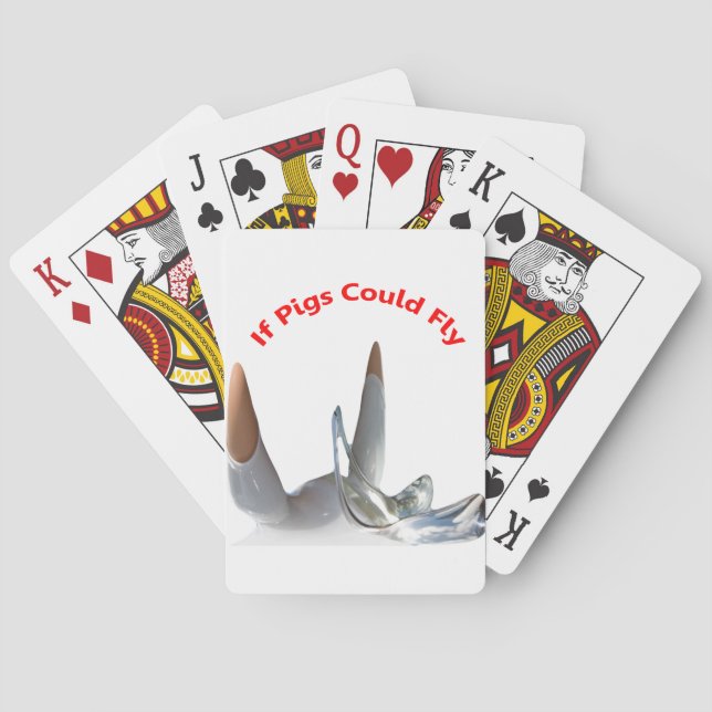 Wenn Schweine fliegen könnten Spielkarten (Rückseite)