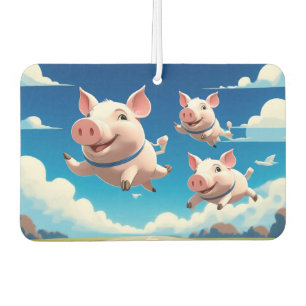 Wenn Schweine Fliegen Lustige Geflügelte Schweine Autolufterfrischer