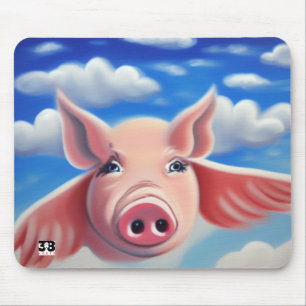 Wenn Schweine fliegen Mousepad