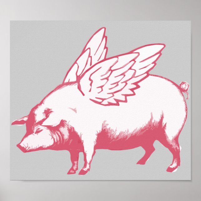 Wenn Schweine fliegen Poster (Vorne)