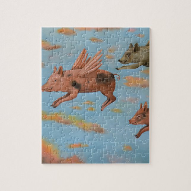 Wenn Schweine fliegen Puzzle (Vertikal)