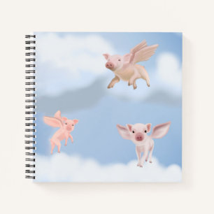 Wenn Schweine Fly Notebook Notizbuch