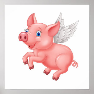 Wenn Schweine Fly Poster