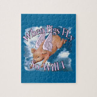 Wenn Schweine Größen des Puzzlespiels (2) fliegen Puzzle