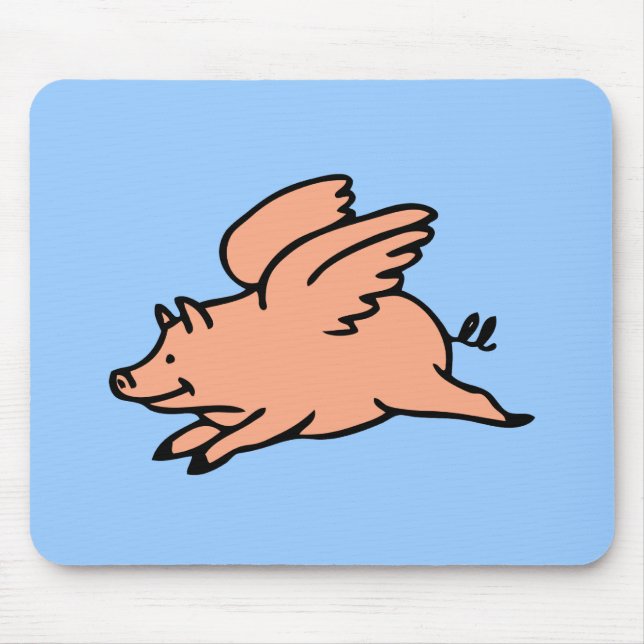 Wenn Schweine Mousepad fliegen (Vorne)