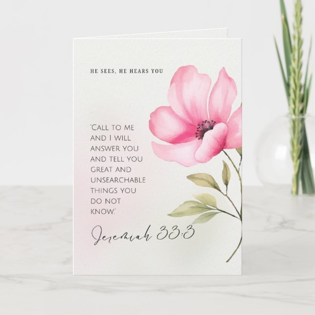 Wenn sich das Leben überwältigend anfühlt - Ermuti Dankeskarte (Vorderseite)