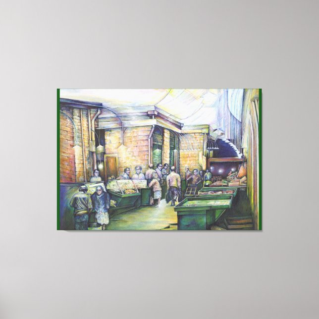 Wenn sich Kunst nicht bildet, dann wird Grace sie  Leinwanddruck (Vorderseite)