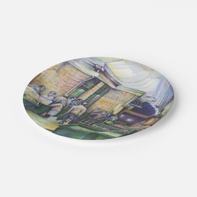 Wenn sich Kunstleuchten bilden, dann wird Grace es Pappteller (Schrägansicht)