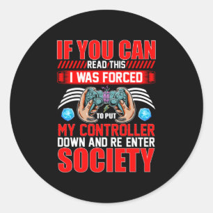 Wenn Sie das hier lesen können, wurde ich von mein Runder Aufkleber