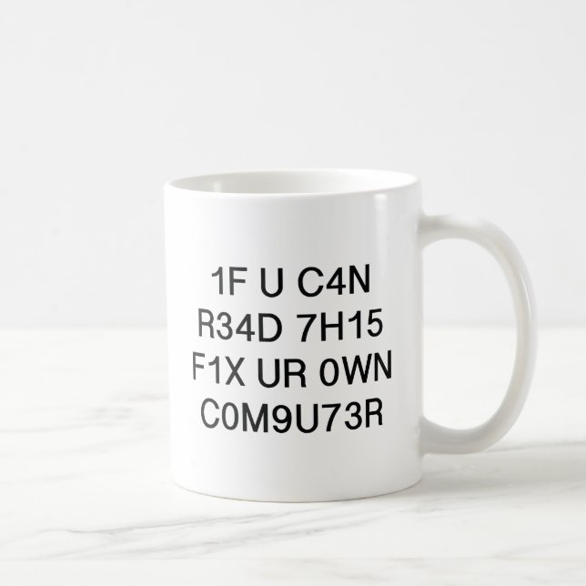 Wenn Sie das lesen können Kaffeetasse (Rechts)
