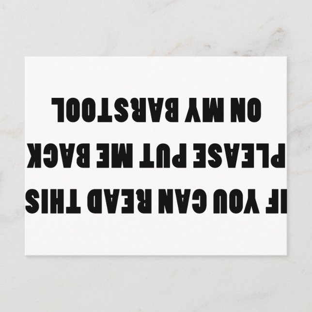 Wenn Sie das lesen können Postkarte (Vorderseite)