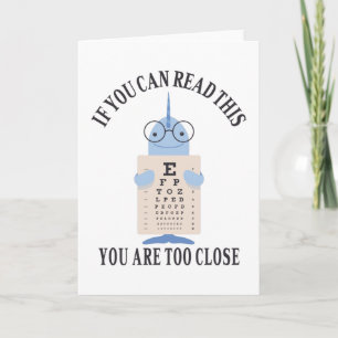 Wenn Sie das lesen können, sind Sie zu nah Karte