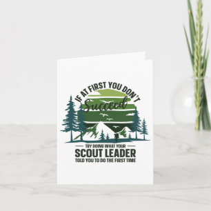 Wenn Sie das Scout Leader-Camping zunächst nicht e Karte