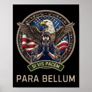 Wenn Sie den Frieden Vorbereitung für den Krieg Si Poster
