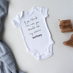 Wenn Sie denken, ich sei Niedlich, sehen Sie meine Baby Strampler