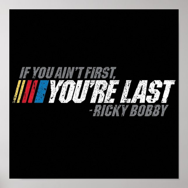 Wenn Sie die erste Person als Letztes erreichen Poster (Vorne)