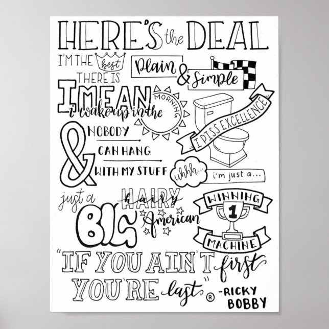 Wenn Sie die erste Person als Letztes erreichen Poster (Vorne)