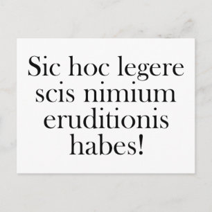 Wenn Sie diese lesen können ... Postkarte