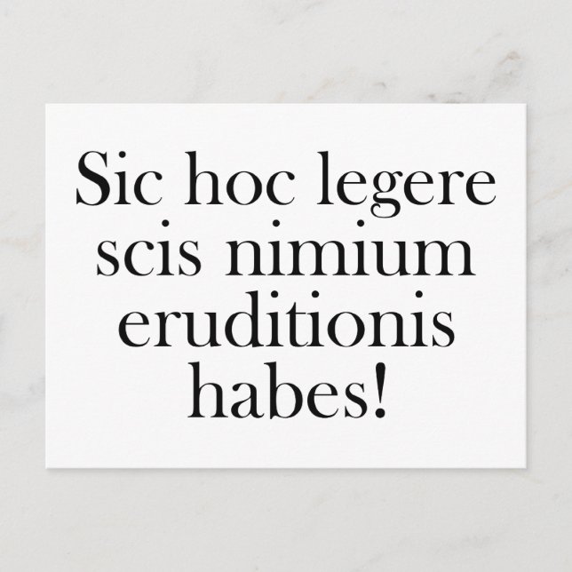 Wenn Sie diese lesen können ... Postkarte (Vorderseite)