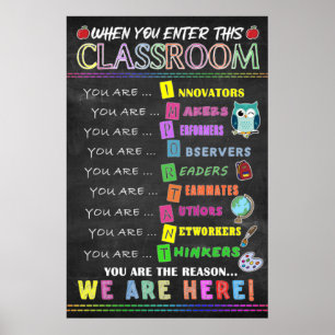 Wenn Sie dieses Klassenzimmer Poster eingeben