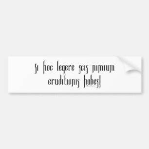 Wenn Sie dieses lesen können, sind Sie Autoaufkleber