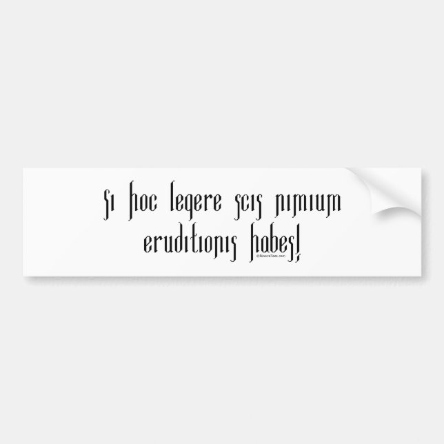 Wenn Sie dieses lesen können, sind Sie Autoaufkleber (Vorne)