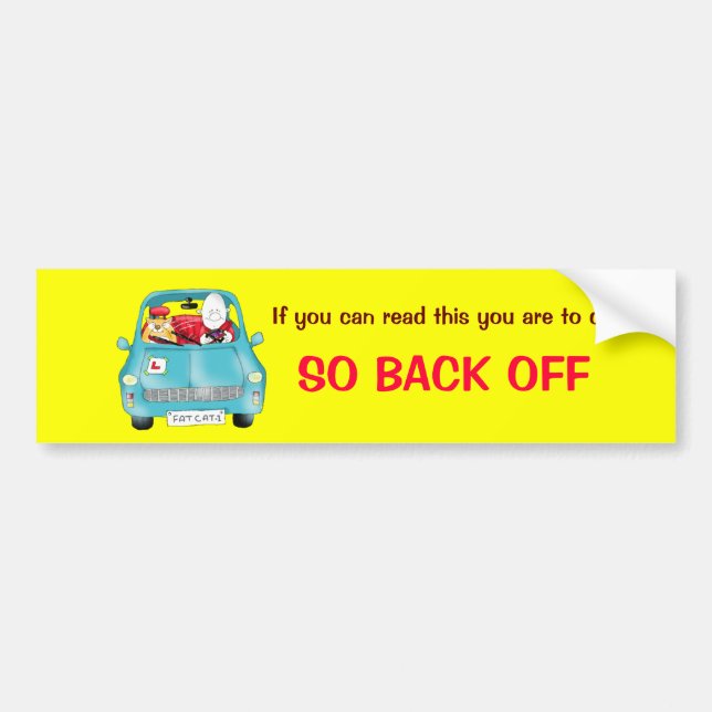 Wenn Sie dieses lesen können, sind Sie… Autoaufkleber (Vorne)