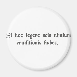 Wenn Sie dieses lesen können, sind Sie Magnet