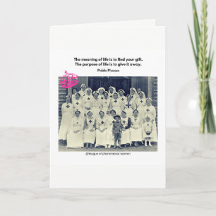 Wenn Sie ein Geschenk haben, teilen Sie es… Dankeskarte