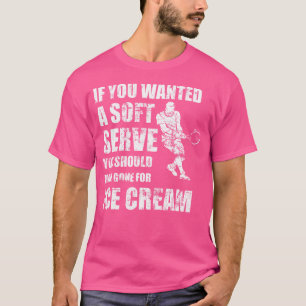 Wenn Sie ein Soft Serve Shirt Funny Tennis Shir Ge