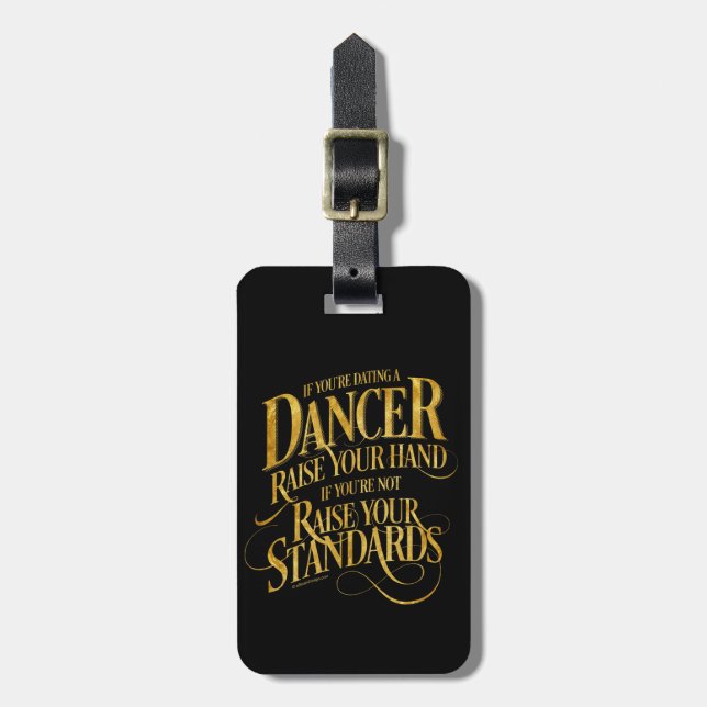 Wenn Sie einen Dancer-Gepäckträger-Tag Verabredet  Gepäckanhänger (Vorderseite vertikal)