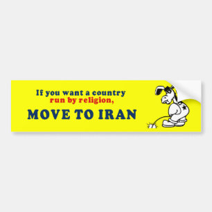 Wenn Sie einen Landlauf durch Religionsbewegung Autoaufkleber