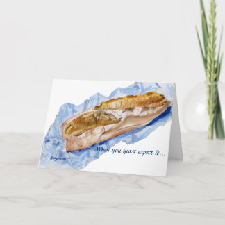 Wenn Sie es erwarten... Französische Brotkarte Karte