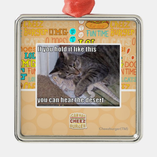 Wenn Sie es halten, mögen Sie dieses Ornament Aus Metall (Vorne)