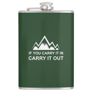 Wenn Sie es in der Ausführung tragen Flachmann