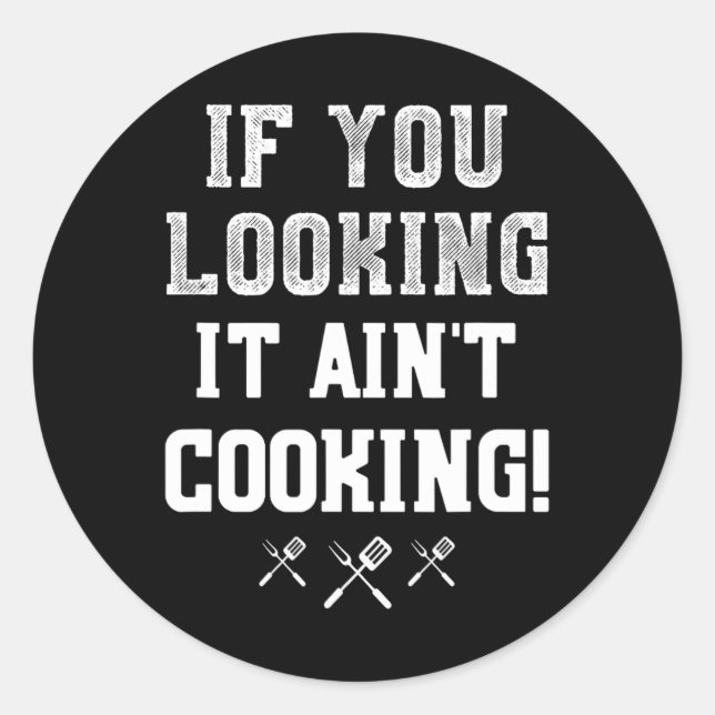 Wenn Sie es nicht kochen Pitmaster Grillen Geschen Runder Aufkleber (Vorderseite)