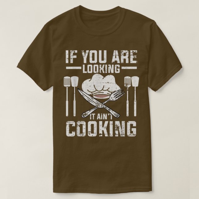 Wenn Sie es sich anschauen Kochen Funny Kulinarisc T-Shirt (Design vorne)