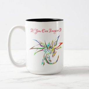 Wenn Sie es sich vorstellen können Zweifarbige Tasse