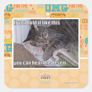 Wenn Sie es so halten Quadratischer Aufkleber