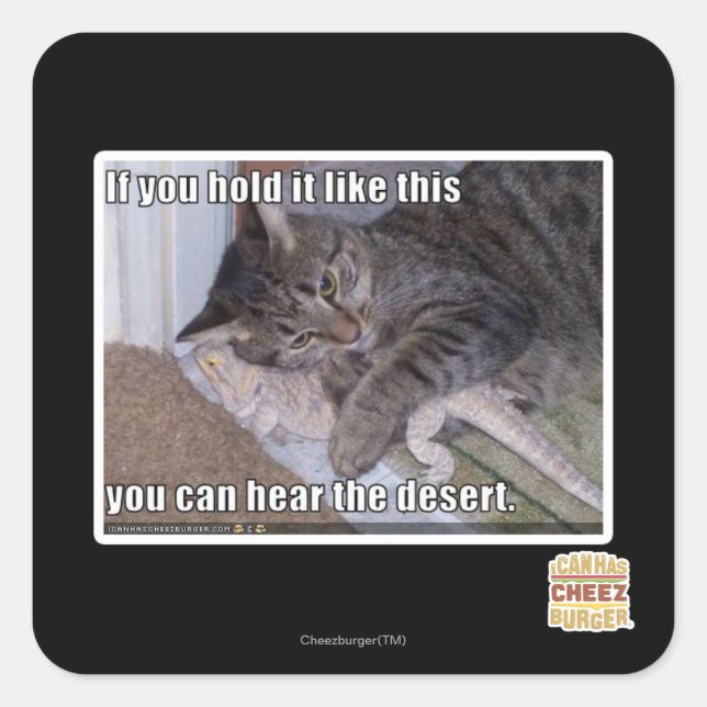 Wenn Sie es so halten Quadratischer Aufkleber (Vorderseite)