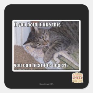 Wenn Sie es so halten Quadratischer Aufkleber