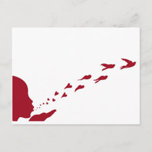 Wenn Sie etwas Liebe, Set es kostenlos Postkarte