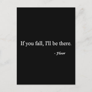 WENN SIE FALLEN, GIBT ES HIER FARBENE SPASS-LAGEN POSTKARTE