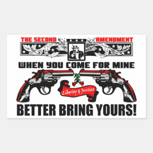 Wenn Sie für meine kommen: Besser holen Sie Ihr! Rechteckiger Aufkleber