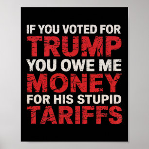 Wenn Sie für Trump gestimmt haben, schulden Sie mi Poster