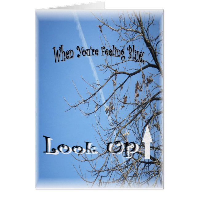 Wenn Sie Gefühls-Blau sind, schauen Sie oben! (Vorne)